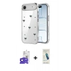 MARSİLYAN™- iPhone 17 Air Kılıf Yörünge Form - Şeffaf Pasifik Cam Ekran Koruyucu + Bilvis Titan Kamera Lens - LT