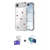 MARSİLYAN™- iPhone 17 Air Kılıf Yörünge Form - Siyah 3D Antistatik Cam Ekran Koruyucu + Bilvis Titan Kamera Lens - GD