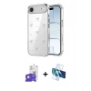 MARSİLYAN™- iPhone 17 Air Kılıf Yörünge Form - Siyah 3D Antistatik Seramik Nano Ekran Koruyucu + Bilvis Titan Kamera Lens - GD