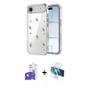 MARSİLYAN™- iPhone 17 Air Kılıf Yörünge Form - Siyah 3D Antistatik Seramik Nano Ekran Koruyucu + Bilvis Titan Kamera Lens - GD