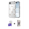 MARSİLYAN™- iPhone 17 Air Kılıf Yörünge Form - Siyah Bilvis 3D Cam Ekran Koruyucu + Bilvis Titan Kamera Lens - GS
