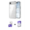 MARSİLYAN™- iPhone 17 Air Kılıf Yörünge Form - Siyah Bilvis 5in1 3D Magic Cam Ekran Koruyucu + Bilvis Titan Kamera Lens - GD