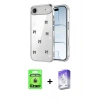 MARSİLYAN™- iPhone 17 Air Kılıf Yörünge Form - Siyah Bilvis 5in1 3D Magic Cam Ekran Koruyucu + Raze Metal Kamera Lens - GD