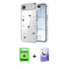 MARSİLYAN™- iPhone 17 Air Kılıf Yörünge Form - Siyah Bilvis 5in1 5D Magic Hayalet Cam Ekran Koruyucu + Raze Metal Kamera Lens - GS