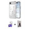 MARSİLYAN™- iPhone 17 Air Kılıf Yörünge Form - Siyah Bilvis Hayalet Cam Ekran Koruyucu + Bilvis Titan Kamera Lens - LT