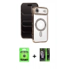 MARSİLYAN™- iPhone 17 Air Kılıf Zirve Doku Prime - Siyah 360 Mat Full Body Arka Koruyucu + Raze Metal Kamera Lens - GS