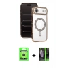 MARSİLYAN™- iPhone 17 Air Kılıf Zirve Doku Prime - Siyah 360 Mat Full Body Arka Koruyucu + Raze Metal Kamera Lens - SH