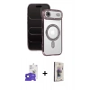 MARSİLYAN™- iPhone 17 Air Kılıf Zirve Doku Prime - Siyah Bilvis 3D Cam Ekran Koruyucu + Bilvis Titan Kamera Lens - SH