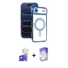 MARSİLYAN™- iPhone 17 Air Kılıf Zirve Doku Prime - Siyah Bilvis 5in1 3D Magic Cam Ekran Koruyucu + Bilvis Titan Kamera Lens - SH