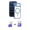 MARSİLYAN™- iPhone 17 Air Kılıf Zirve Doku Prime - Siyah Bilvis 5in1 5D Magic Hayalet Cam Ekran Koruyucu + Bilvis Titan Kamera Lens - SH