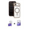 MARSİLYAN™- iPhone 17 Air Kılıf Zirve Doku Prime - Siyah Bilvis 5in1 5D Magic Hayalet Cam Ekran Koruyucu + Bilvis Titan Kamera Lens - SH