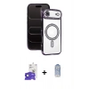 MARSİLYAN™- iPhone 17 Air Kılıf Zirve Doku Prime - Siyah Joko Magic 5D Cam + Bilvis Titan Kamera Lens - LT