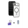 MARSİLYAN™- iPhone 17 Air Kılıf Zirve Doku Prime - Siyah Joko Magic 5D Cam + Bilvis Titan Kamera Lens - GD