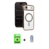 MARSİLYAN™- iPhone 17 Air Kılıf Zirve Doku Prime - Siyah Joko Magic 5D Cam + Raze Metal Kamera Lens - GD