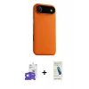 MARSİLYAN™- iPhone 17 Air Kılıf Zirve Modern Prime - Şeffaf Pasifik Cam Ekran Koruyucu + Bilvis Titan Kamera Lens - GS