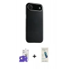 MARSİLYAN™- iPhone 17 Air Kılıf Zirve Modern Prime - Şeffaf Pasifik Cam Ekran Koruyucu + Bilvis Titan Kamera Lens - GD