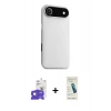 MARSİLYAN™- iPhone 17 Air Kılıf Zirve Modern Prime - Şeffaf Pasifik Cam Ekran Koruyucu + Bilvis Titan Kamera Lens - GD
