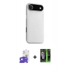 MARSİLYAN™- iPhone 17 Air Kılıf Zirve Modern Prime - Siyah 360 Mat Full Body Arka Koruyucu + Bilvis Titan Kamera Lens - GS