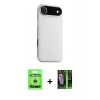 MARSİLYAN™- iPhone 17 Air Kılıf Zirve Modern Prime - Siyah 360 Mat Full Body Arka Koruyucu + Raze Metal Kamera Lens - GS