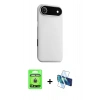 MARSİLYAN™- iPhone 17 Air Kılıf Zirve Modern Prime - Siyah 3D Antistatik Seramik Nano Ekran Koruyucu + Raze Metal Kamera Lens - GD