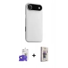 MARSİLYAN™- iPhone 17 Air Kılıf Zirve Modern Prime - Siyah Bilvis 3D Cam Ekran Koruyucu + Bilvis Titan Kamera Lens - SH