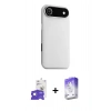 MARSİLYAN™- iPhone 17 Air Kılıf Zirve Modern Prime - Siyah Bilvis 5in1 3D Magic Cam Ekran Koruyucu + Bilvis Titan Kamera Lens - GS