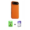 MARSİLYAN™- iPhone 17 Air Kılıf Zirve Modern Prime - Siyah Bilvis 5in1 3D Magic Cam Ekran Koruyucu + Raze Metal Kamera Lens - SH