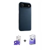 MARSİLYAN™- iPhone 17 Air Kılıf Zirve Modern Prime - Siyah Bilvis 5in1 5D Magic Hayalet Cam Ekran Koruyucu + Bilvis Titan Kamera Lens - LT