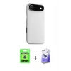 MARSİLYAN™- iPhone 17 Air Kılıf Zirve Modern Prime - Siyah Bilvis 5in1 5D Magic Hayalet Cam Ekran Koruyucu + Raze Metal Kamera Lens - MI
