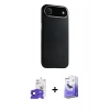 MARSİLYAN™- iPhone 17 Air Kılıf Zirve Modern Prime - Siyah Bilvis 5in1 5D Magic Hayalet Cam Ekran Koruyucu + Bilvis Titan Kamera Lens - LT
