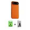 MARSİLYAN™- iPhone 17 Air Kılıf Zirve Modern Prime - Siyah Bilvis Hayalet Cam Ekran Koruyucu + Raze Metal Kamera Lens - SH