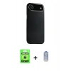 MARSİLYAN™- iPhone 17 Air Kılıf Zirve Modern Prime - Siyah Joko Magic 5D Cam + Raze Metal Kamera Lens - GD