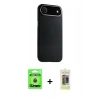 MARSİLYAN™- iPhone 17 Air Kılıf Zirve Modern Prime - Siyah Joko Magic 5D Hayalet Cam + Raze Metal Kamera Lens - MI