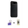 MARSİLYAN™- iPhone 17 Air Kılıf Zirve Modern Prime - Siyah Joko Magic 5D Hayalet Cam + Bilvis Titan Kamera Lens - SH