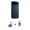 MARSİLYAN™- iPhone 17 Air Kılıf Zirve Modern Prime - Siyah Joko Magic 5D Hayalet Cam + Bilvis Titan Kamera Lens - SH