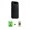 MARSİLYAN™- iPhone 17 Air Kılıf Zirve Modern Prime - Siyah Joko Magic 5D Hayalet Cam + Raze Metal Kamera Lens - SH
