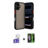 MARSİLYAN™- iPhone 17 Kılıf Ahenk Çizgi Serisi - Şeffaf 360 Full Body Arka Koruyucu + Bilvis Titan Kamera Lens - SH