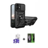 MARSİLYAN™- iPhone 17 Kılıf Ahenk Klasik - Şeffaf 360 Full Body Arka Koruyucu + Bilvis Titan Kamera Lens - AKMI