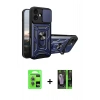 MARSİLYAN™- iPhone 17 Kılıf Ahenk Klasik - Şeffaf 360 Full Body Arka Koruyucu + Raze Metal Kamera Lens - AKMI