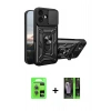 MARSİLYAN™- iPhone 17 Kılıf Ahenk Klasik - Şeffaf 360 Full Body Arka Koruyucu + Raze Metal Kamera Lens - AKMI