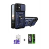 MARSİLYAN™- iPhone 17 Kılıf Ahenk Klasik - Şeffaf 360 Full Body Arka Koruyucu + Bilvis Titan Kamera Lens - GS
