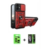 MARSİLYAN™- iPhone 17 Kılıf Ahenk Klasik - Şeffaf 360 Full Body Arka Koruyucu + Raze Metal Kamera Lens - GI