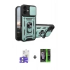 MARSİLYAN™- iPhone 17 Kılıf Ahenk Klasik - Siyah 360 Mat Full Body Arka Koruyucu + Bilvis Titan Kamera Lens - AKYL