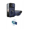 MARSİLYAN™- iPhone 17 Kılıf Ahenk Klasik - Siyah 3D Antistatik Cam Ekran Koruyucu