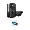MARSİLYAN™- iPhone 17 Kılıf Ahenk Klasik - Siyah 3D Antistatik Cam Ekran Koruyucu