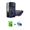 MARSİLYAN™- iPhone 17 Kılıf Ahenk Klasik - Siyah 3D Antistatik Seramik Nano Ekran Koruyucu + Raze Metal Kamera Lens - AKYL