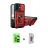 MARSİLYAN™- iPhone 17 Kılıf Ahenk Klasik - Siyah Bilvis 3D Cam Ekran Koruyucu + Raze Metal Kamera Lens - AKYL