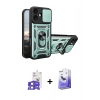 MARSİLYAN™- iPhone 17 Kılıf Ahenk Klasik - Siyah Bilvis 5in1 5D Magic Hayalet Cam Ekran Koruyucu + Bilvis Titan Kamera Lens - AKMI