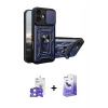 MARSİLYAN™- iPhone 17 Kılıf Ahenk Klasik - Siyah Bilvis 5in1 5D Magic Hayalet Cam Ekran Koruyucu + Bilvis Titan Kamera Lens - GS