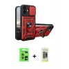 MARSİLYAN™- iPhone 17 Kılıf Ahenk Klasik - Siyah Joko Magic 5D Hayalet Cam + Raze Metal Kamera Lens - AKMR